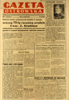 Gazeta Ostrowska 1949.12.02 R.II nr329(340)
