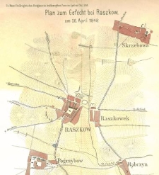 Plan zum Gefecht bei Raszk&oacute;w
