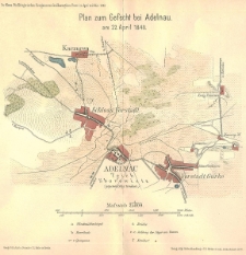 Plan zum Gefecht bei Adelnau