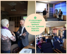 Kronika : O czworonogach w bibliotece - Spotkanie z dr.n.wet. Szymonem Boguckim, 25.04.2024