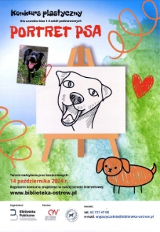 Portret Psa : Konkurs plastyczny dla uczni&oacute;w klas 1-4 szk&oacute;ł podstawowych
