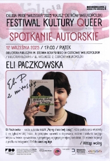 Spotkanie autorskie : Eli Paczkowska, 12.09.2025
