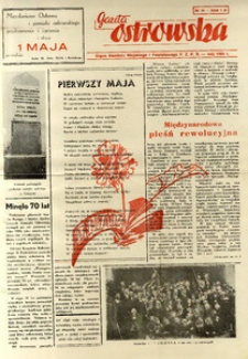 Gazeta Ostrowska 1960. Maj nr 14