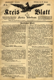 Kreis-Blatt fuer den Kreis Adelnau 1882.01.12 nr4