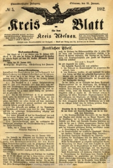 Kreis-Blatt fuer den Kreis Adelnau 1882.01.15 nr5