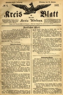 Kreis-Blatt fuer den Kreis Adelnau 1882.01.19 nr6