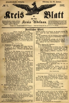 Kreis-Blatt fuer den Kreis Adelnau 1882.01.26 nr8