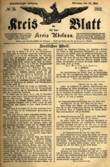 Kreis-Blatt fuer den Kreis Adelnau 1882.05.14 nr39