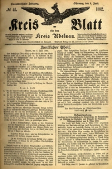 Kreis-Blatt fuer den Kreis Adelnau 1882.06.08 nr46