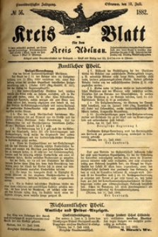 Kreis-Blatt fuer den Kreis Adelnau 1882.07.13 nr56