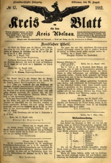 Kreis-Blatt fuer den Kreis Adelnau 1882.08.20 nr67