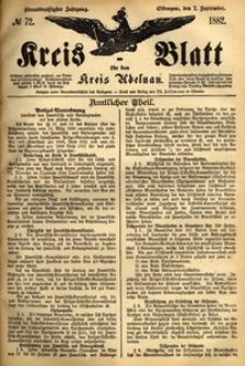 Kreis-Blatt fuer den Kreis Adelnau 1882.09.07 nr72