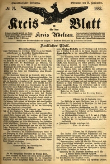 Kreis-Blatt fuer den Kreis Adelnau 1882.09.21 nr76