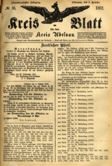 Kreis-Blatt fuer den Kreis Adelnau 1882.10.05 nr80