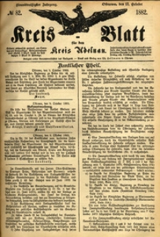 Kreis-Blatt fuer den Kreis Adelnau 1882.10.12 nr82