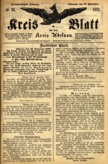 Kreis-Blatt fuer den Kreis Adelnau 1882.11.19 nr93