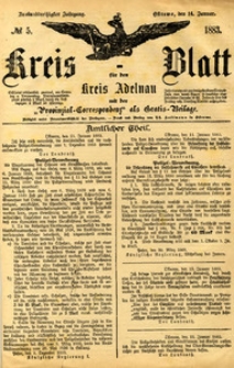 Kreis-Blatt fuer den Kreis Adelnau 1883.01.14 nr5