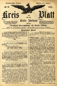 Kreis-Blatt fuer den Kreis Adelnau 1883.02.01 nr10
