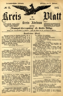 Kreis-Blatt fuer den Kreis Adelnau 1883.02.11 nr13