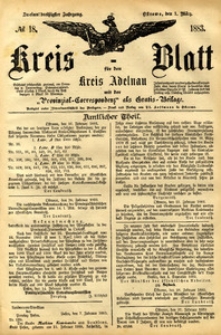 Kreis-Blatt fuer den Kreis Adelnau 1883.03.01 nr18