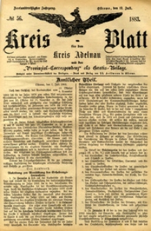 Kreis-Blatt fuer den Kreis Adelnau 1883.07.12 nr56