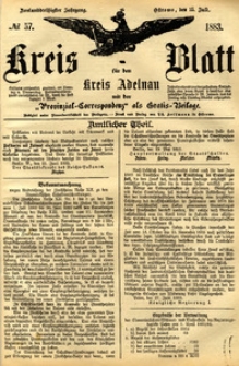 Kreis-Blatt fuer den Kreis Adelnau 1883.07.15 nr57