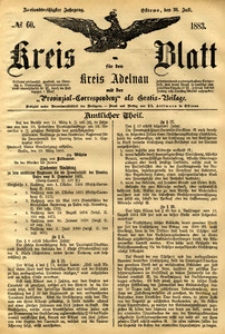 Kreis-Blatt fuer den Kreis Adelnau 1883.07.26 nr60