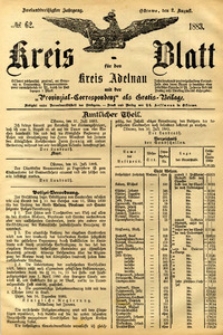 Kreis-Blatt fuer den Kreis Adelnau 1883.08.02 nr62