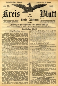 Kreis-Blatt fuer den Kreis Adelnau 1883.08.26 nr69