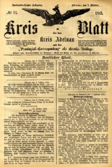 Kreis-Blatt fuer den Kreis Adelnau 1883.10.07 nr81