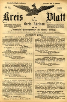 Kreis-Blatt fuer den Kreis Adelnau 1883.10.11 nr82