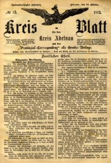 Kreis-Blatt fuer den Kreis Adelnau 1883.10.14 nr83