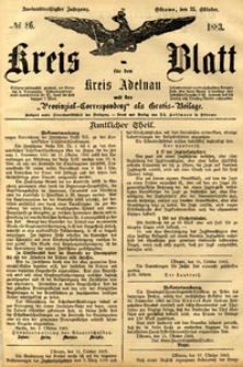 Kreis-Blatt fuer den Kreis Adelnau 1883.10.25 nr86