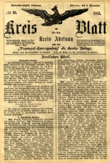 Kreis-Blatt fuer den Kreis Adelnau 1883.11.08 nr90