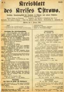 Kreissblatt des Kreisses Osstrowo 1940.01.02 nr1
