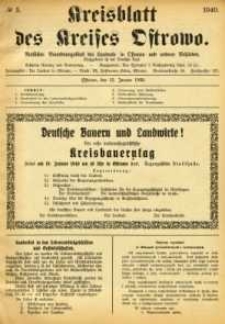 Kreissblatt des Kreisses Osstrowo 1940.01.15 nr5