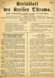 Kreissblatt des Kreisses Osstrowo 1940.01.22 nr7
