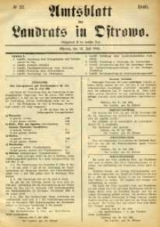 Amtsblatt des Landrats in Osstrowo 1940.07.15 nr57