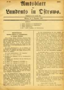 Amtsblatt des Landrats in Osstrowo 1940.12.02 nr97