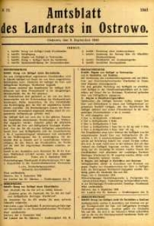 Amtsblatt des Landrats in Ostrowo 1943.09.09 nr72