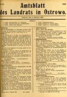 Amtsblatt des Landrats in Ostrowo 1943.10.04 nr79