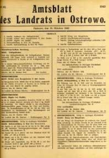 Amtsblatt des Landrats in Ostrowo 1943.10.18 nr83