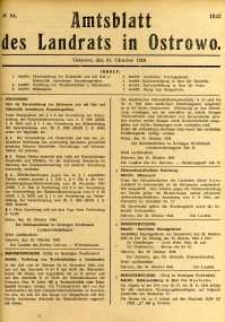 Amtsblatt des Landrats in Ostrowo 1943.10.21 nr84