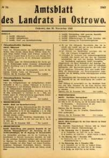 Amtsblatt des Landrats in Ostrowo 1943.11.25 nr94