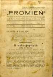 Promień 1938 wrzesień R.XIV nr1